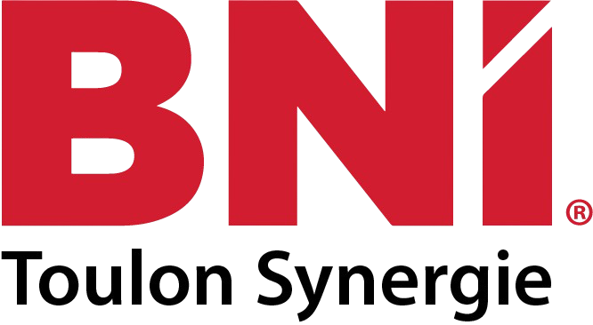 Logo du BNI Synergie Toulon, partenaire de Simsek Bâtisseur, entreprise de construction et de rénovation de villa de luxe sur mesure